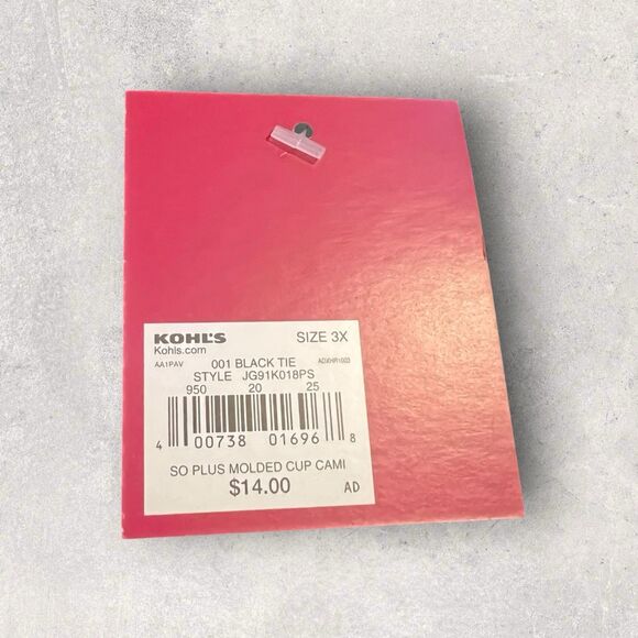 SO Women’s Size 3x Fitted Black Perfect Cami Spaghetti Strap Sleeveless … - Picture 6 of 8